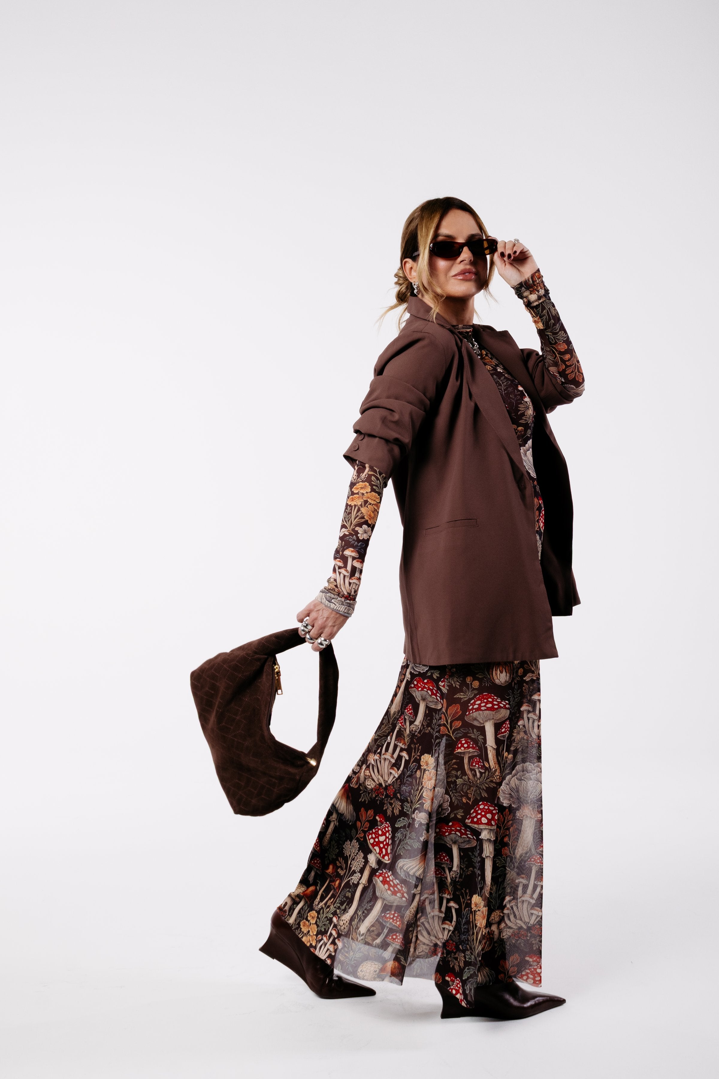 Conjunto Mushroom Marrom