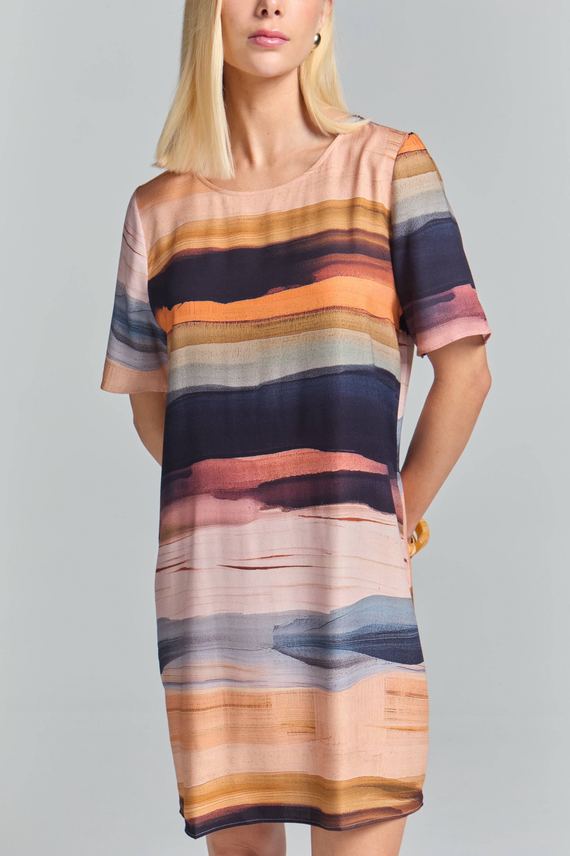 Vestido Estampado Tramonto