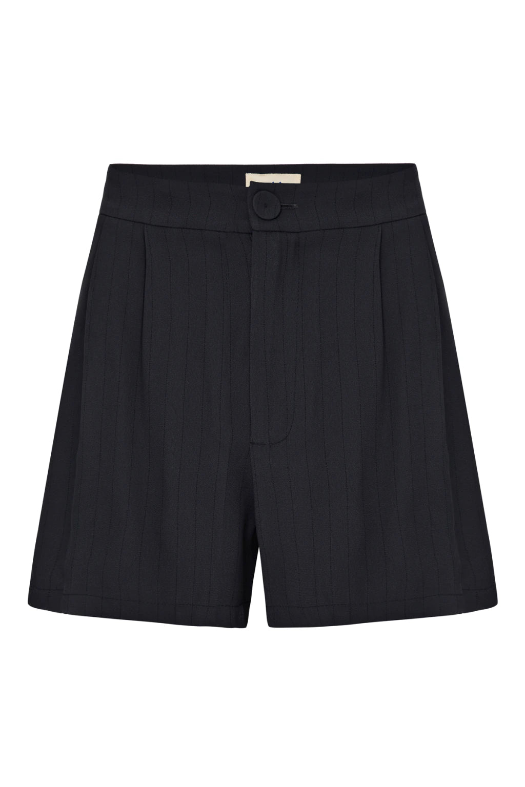 Short Clarice Azul Marinho Risca de Giz