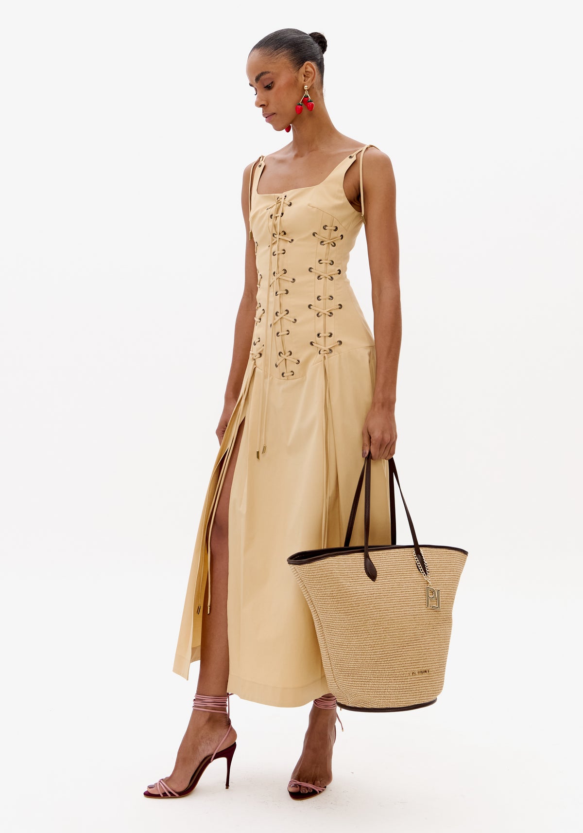 Vestido Corset De Tricoline
