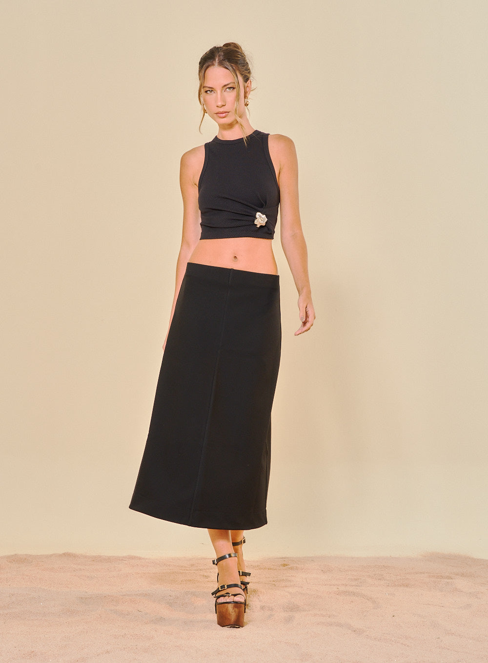 Regata Canelada Preta