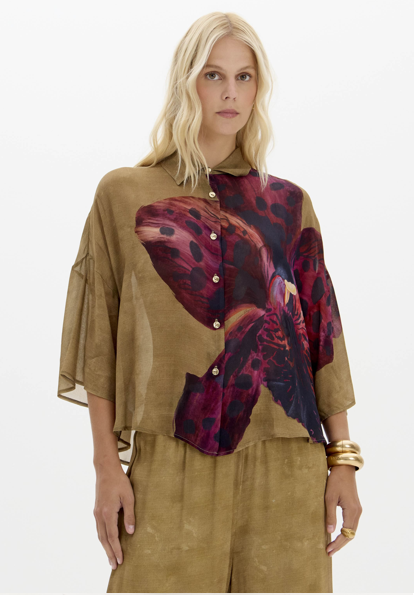 Camisa Manga Curta Estampada