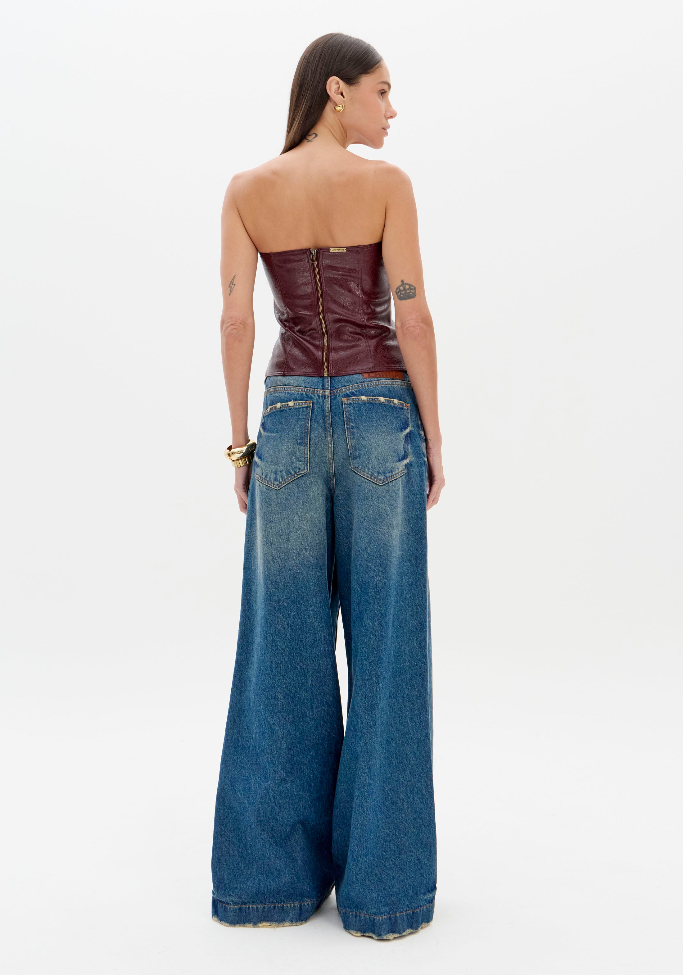 Calça Jeans Pantalona High