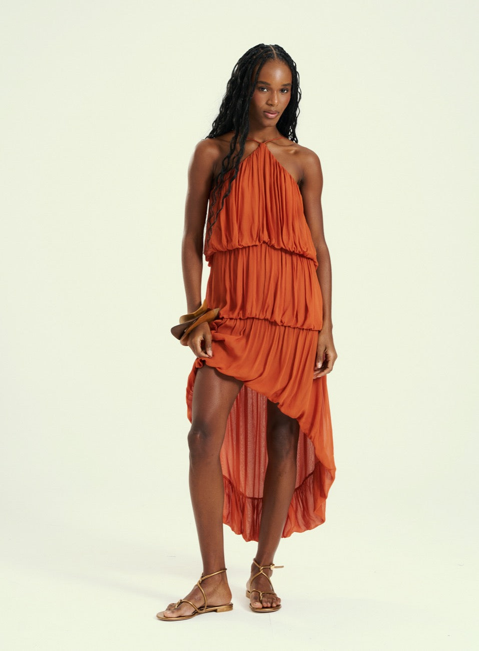 Vestido Marrom Caramel