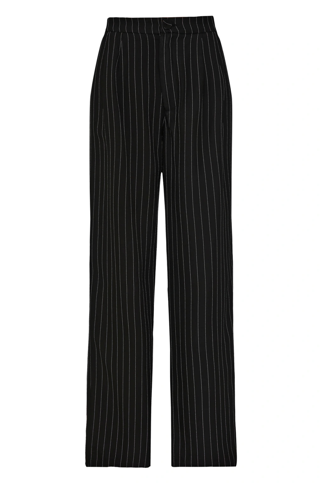 Calça Clarice Preta Risca de Giz