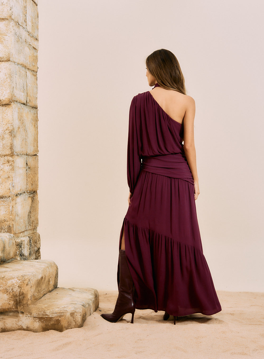 Vestido Bordo Mistery