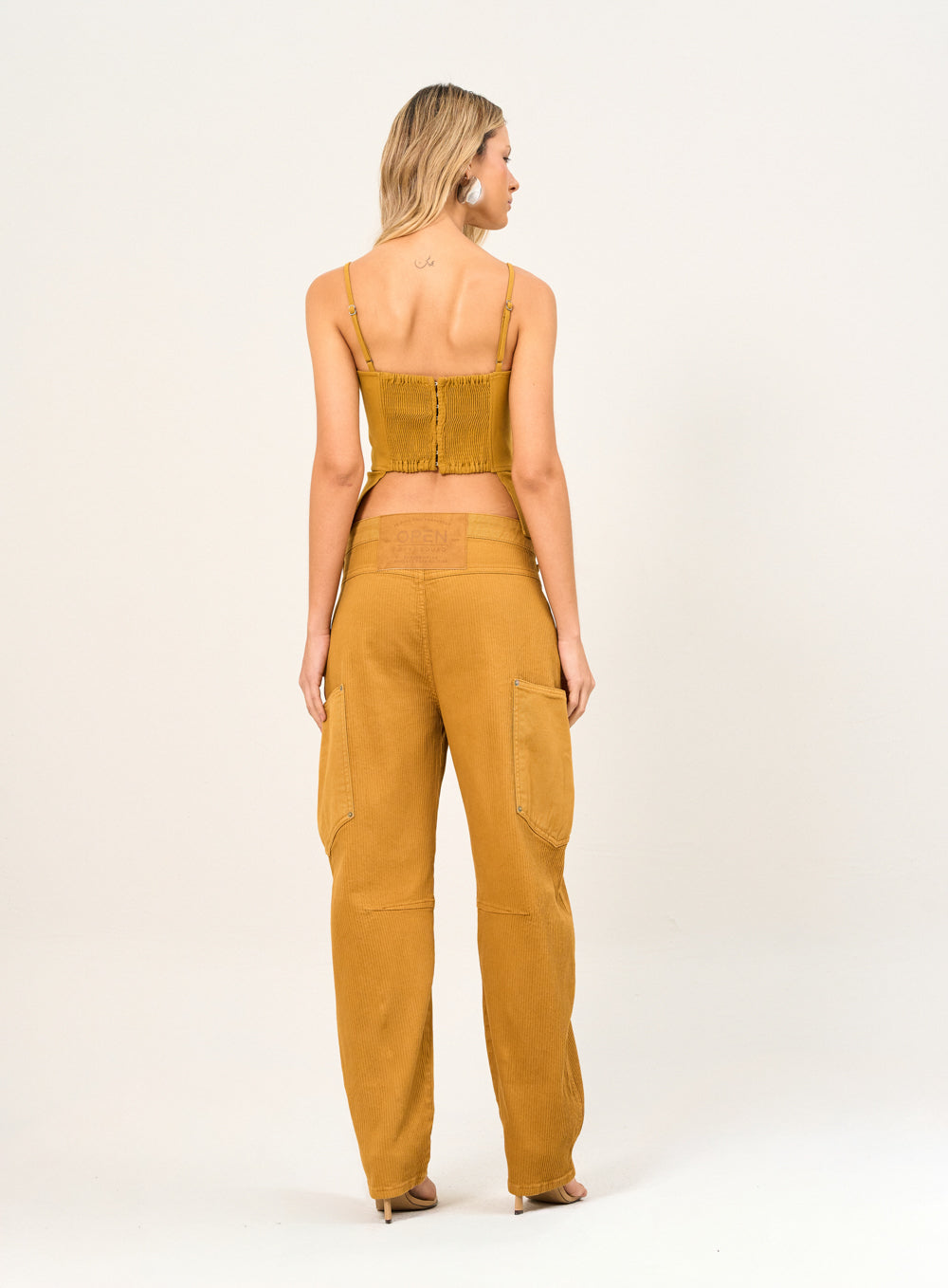 Calça Sarja Ballon Amarelo Golden Grass