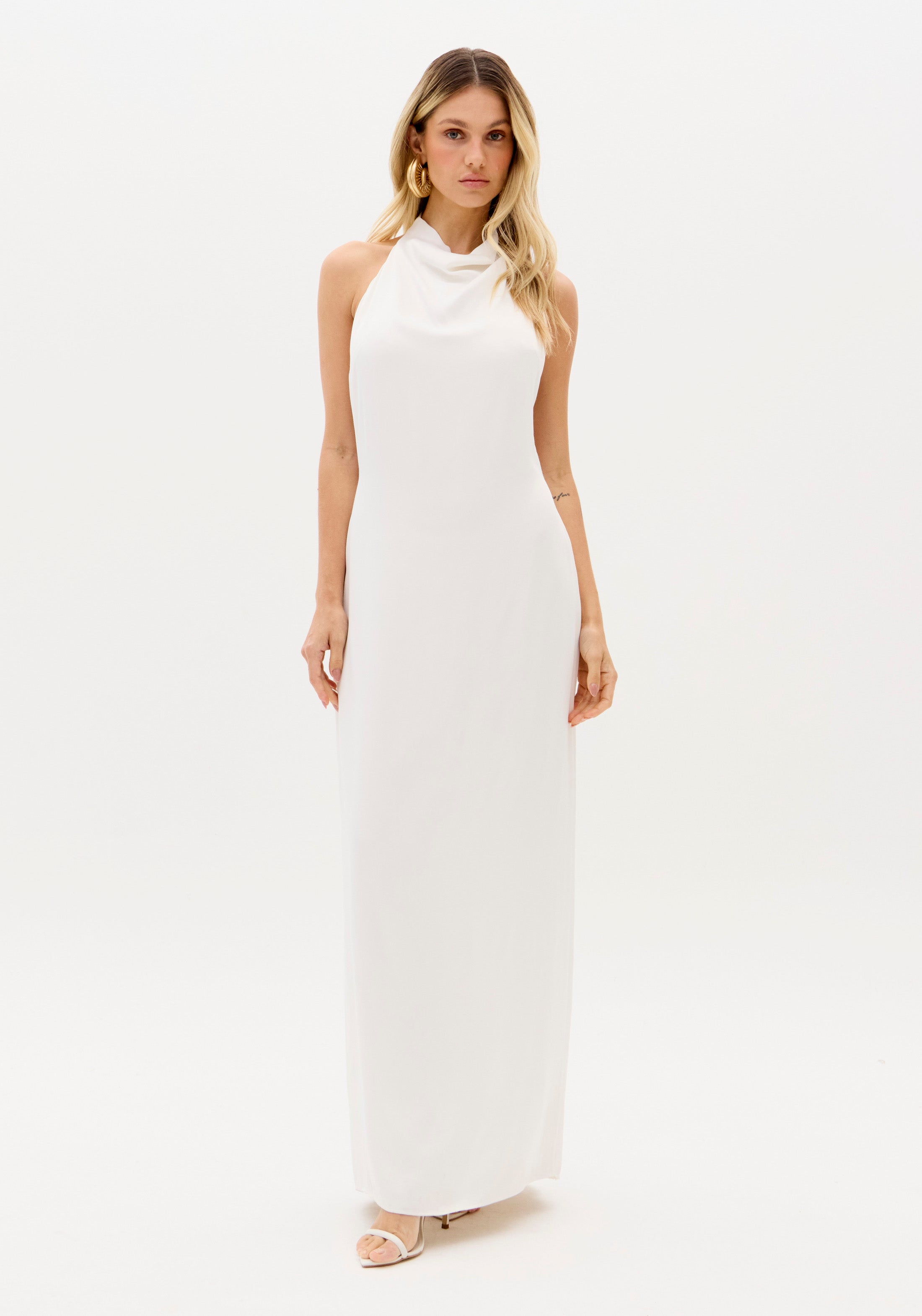 Vestido Super Midi Frente Única