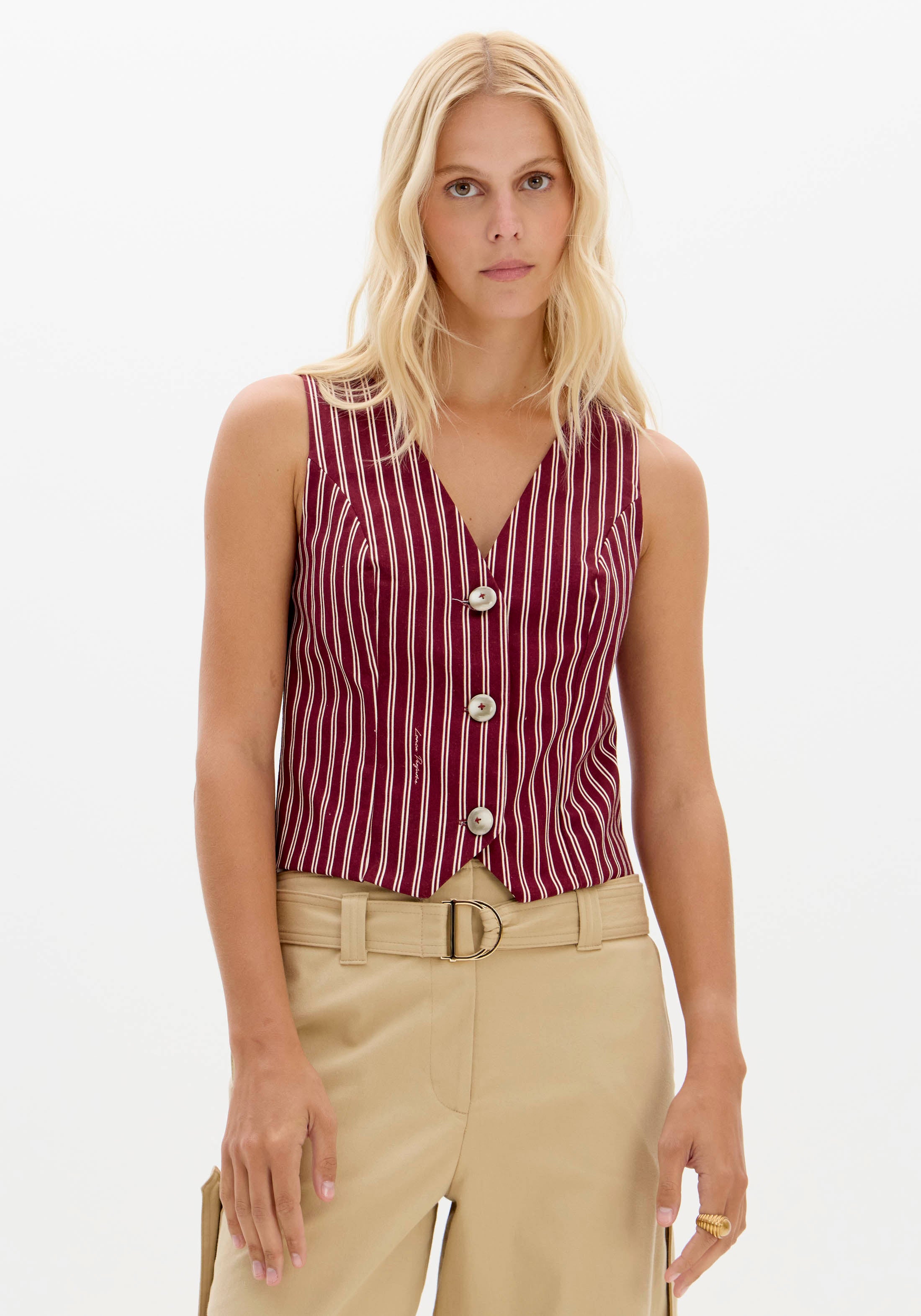 Colete De Alfaiataria Estampado