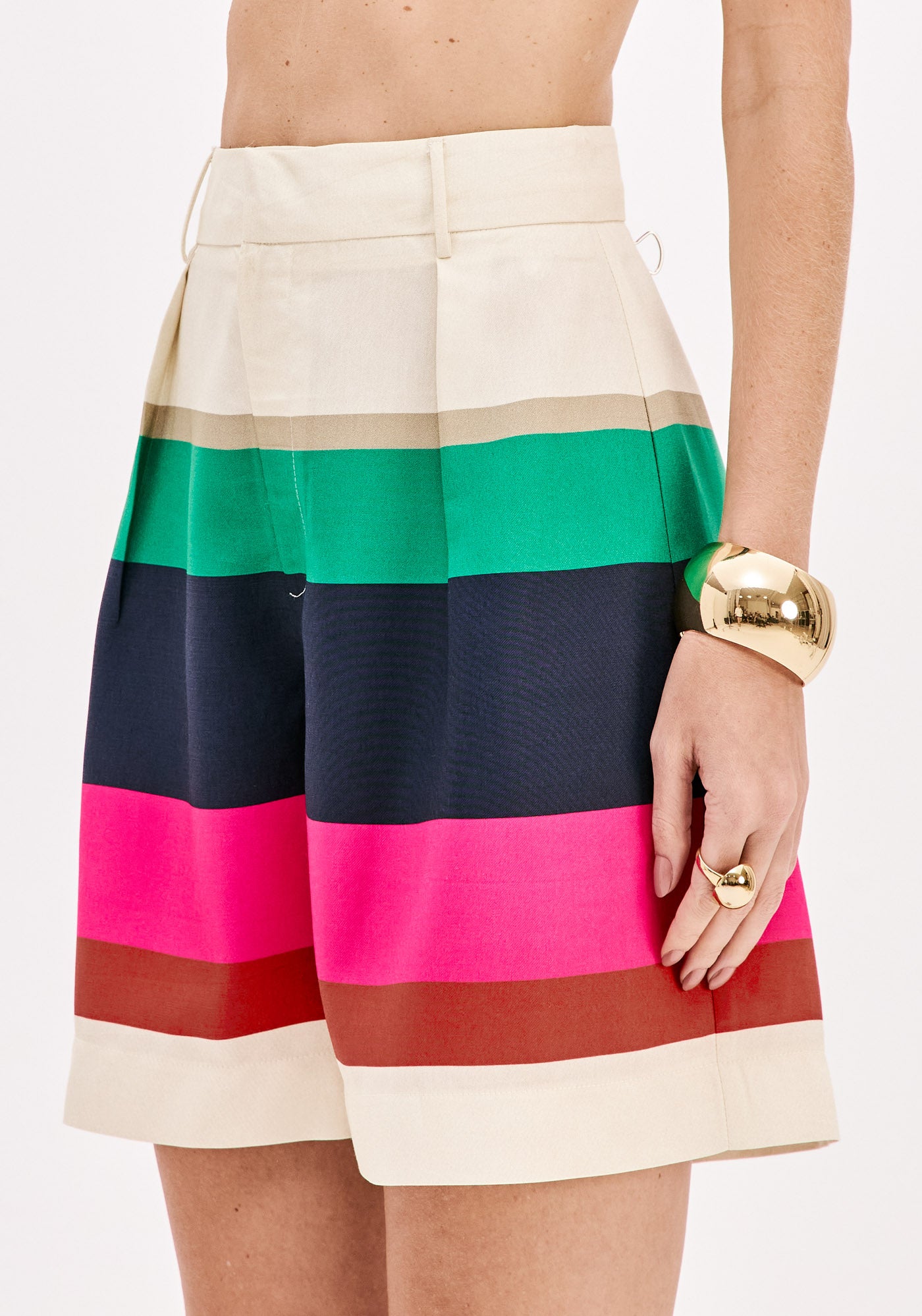 Bermuda Cintura Alta Estampada