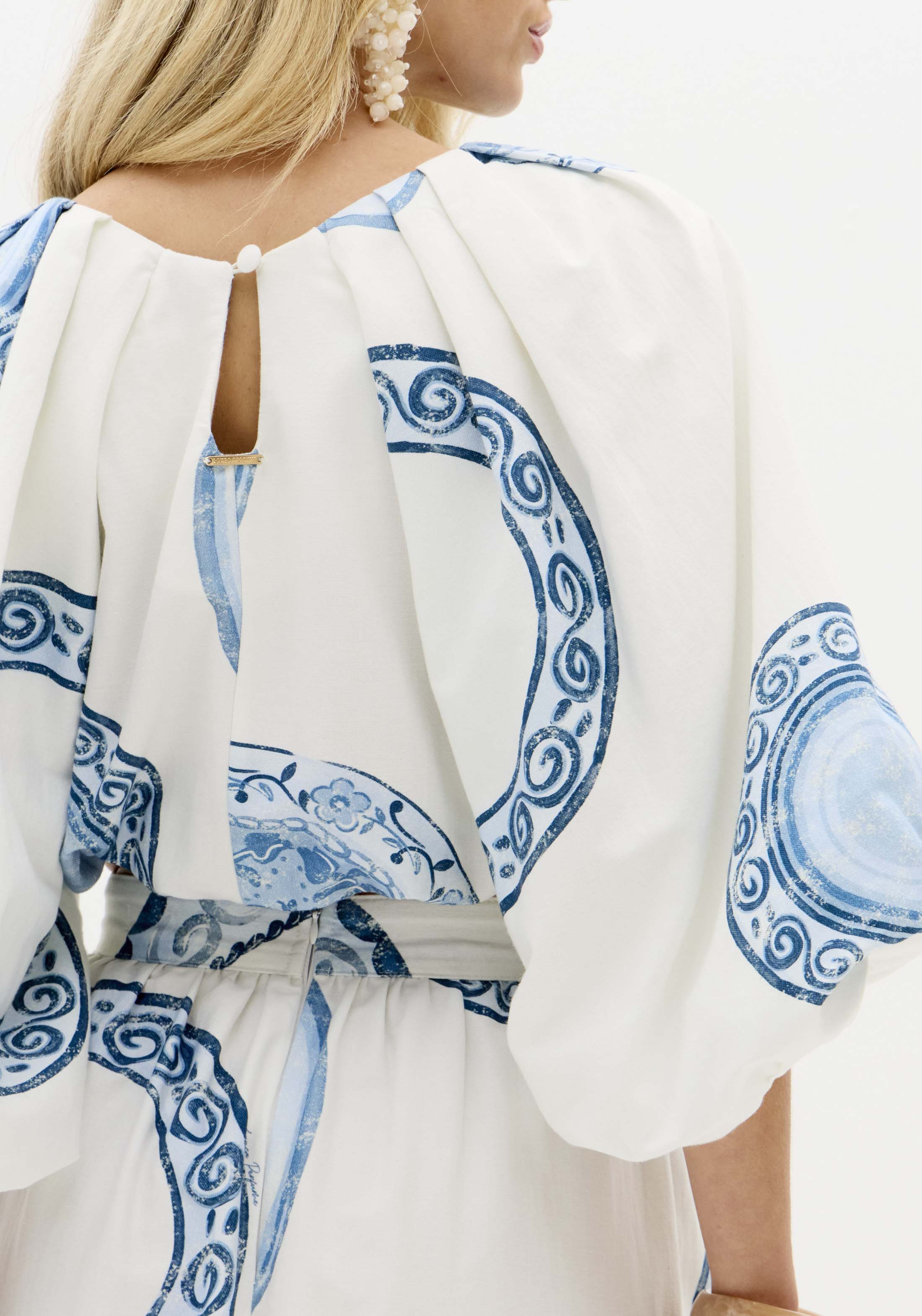 Blusa Balonê Estampada