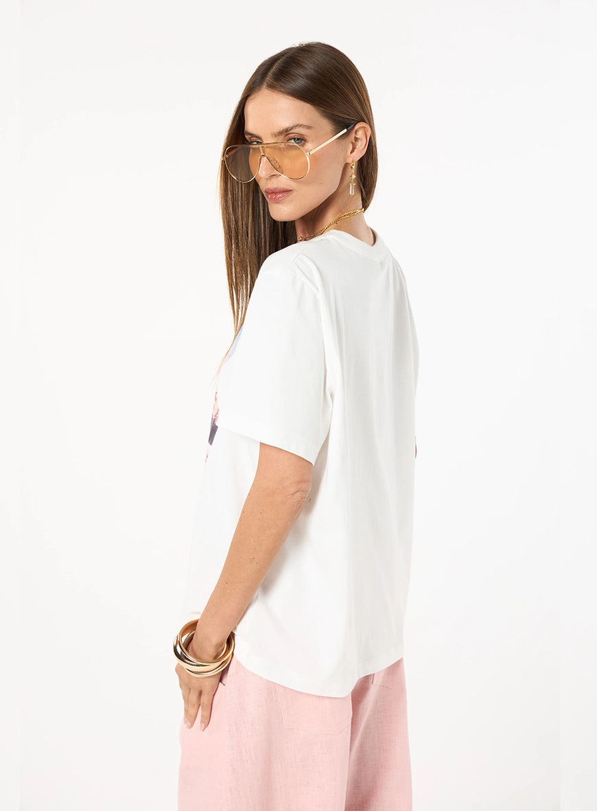Blusa Tshirt Estampa Orla Off Shell