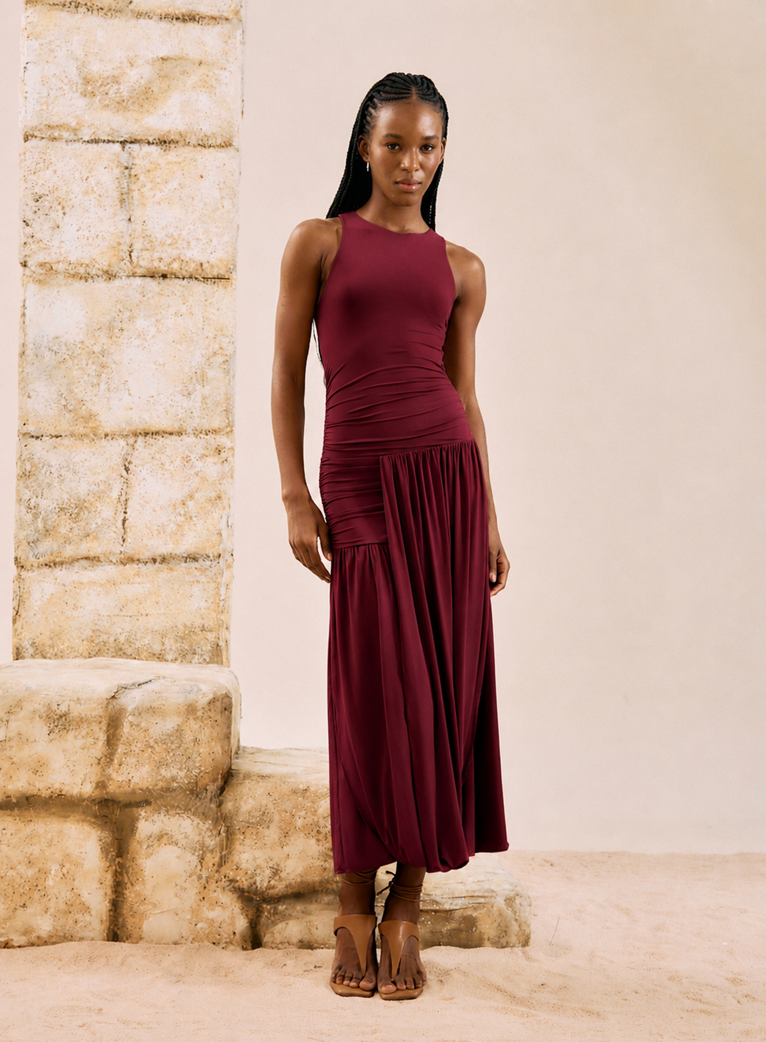 Vestido Bordo Intensity