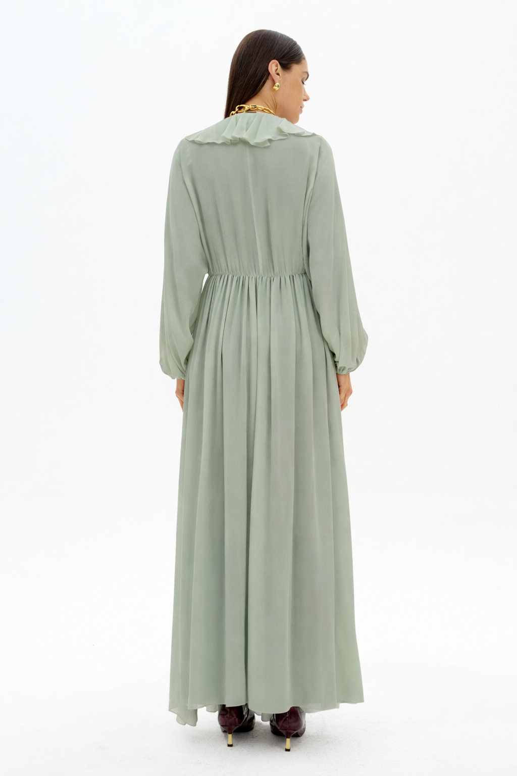 Vestido Super Midi Olive