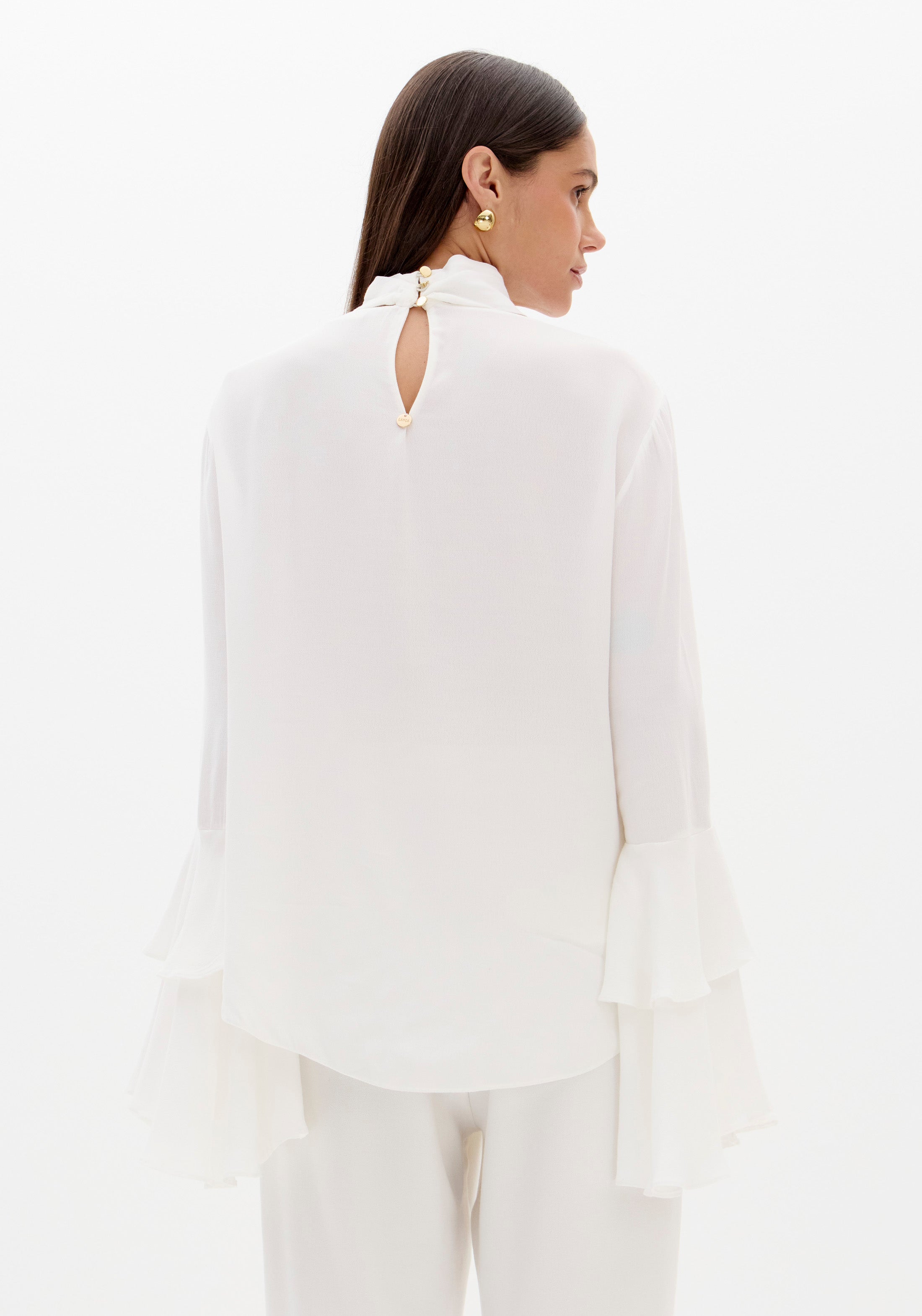 Blusa Mullet Manga Longa