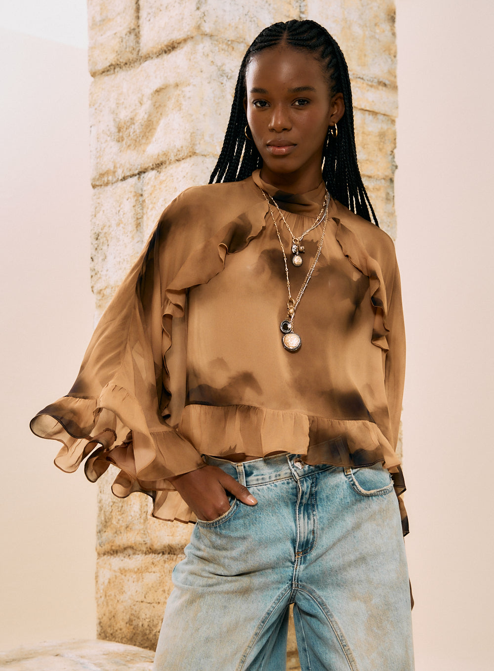 Blusa Estampada West Wind