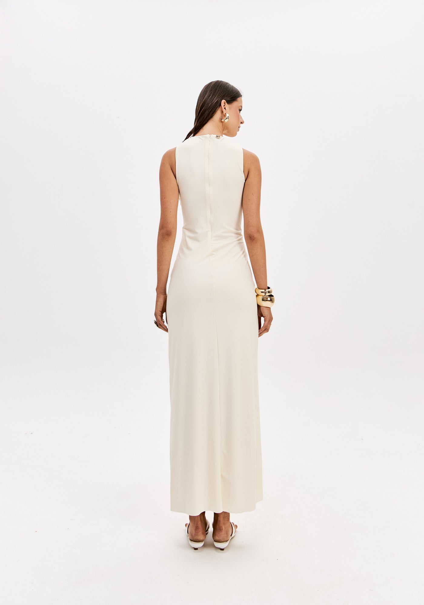 Vestido Super Midi Sem Mangas OFF