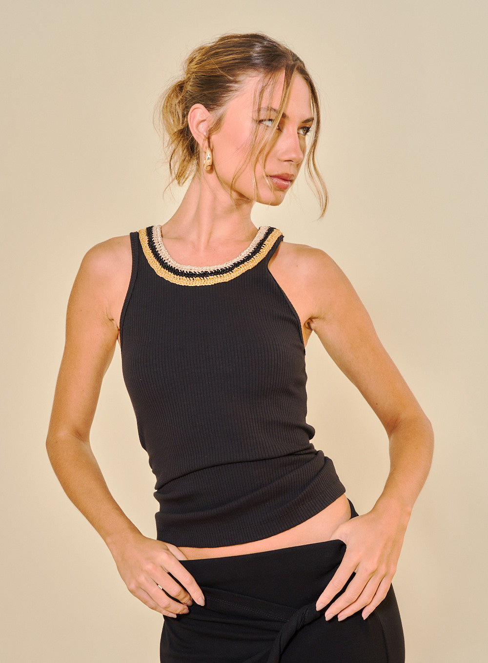 Regata Canelada Preta