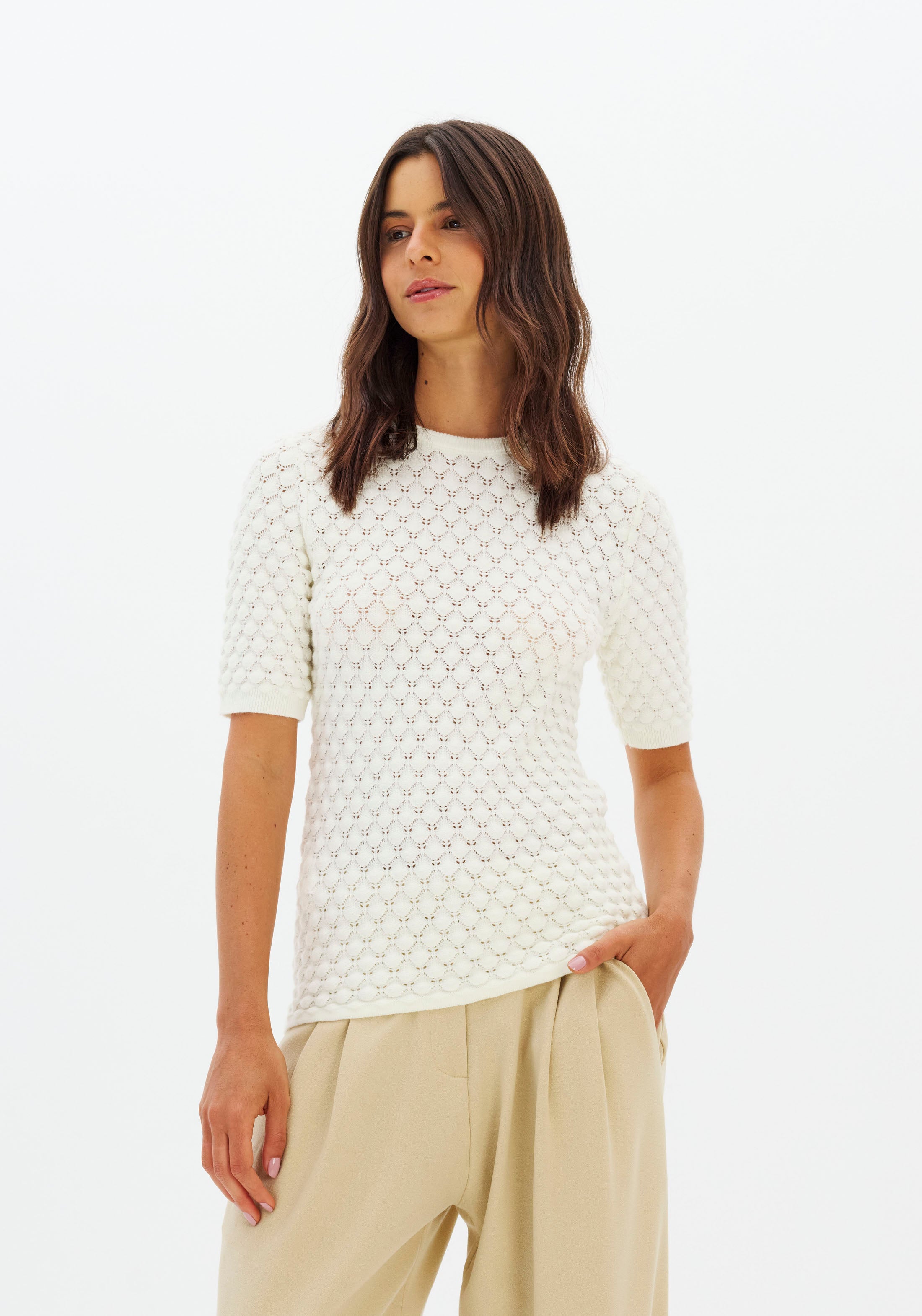 Blusa De Trico Manga Curta