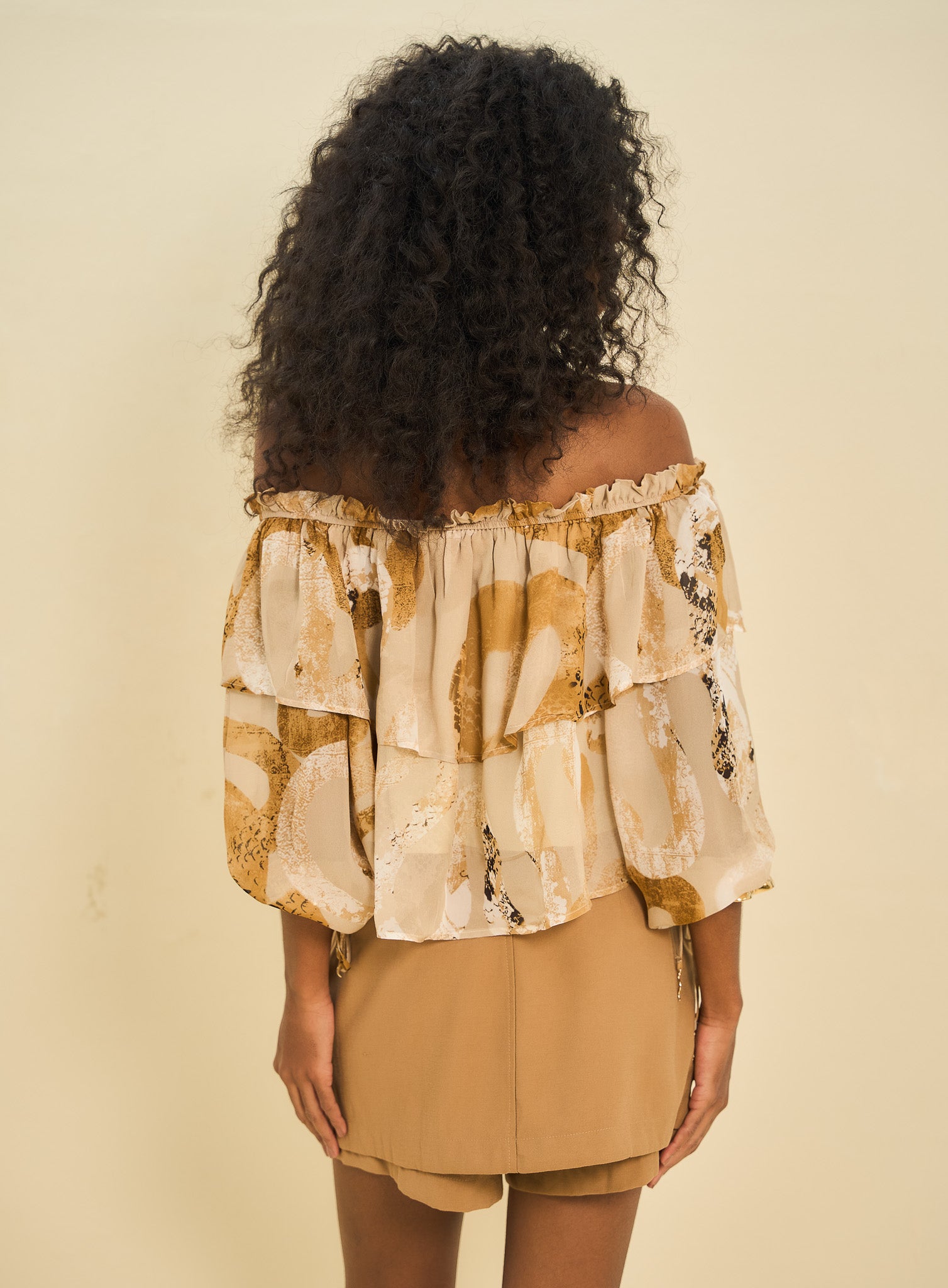 Blusa Estampada Serpentine Sand