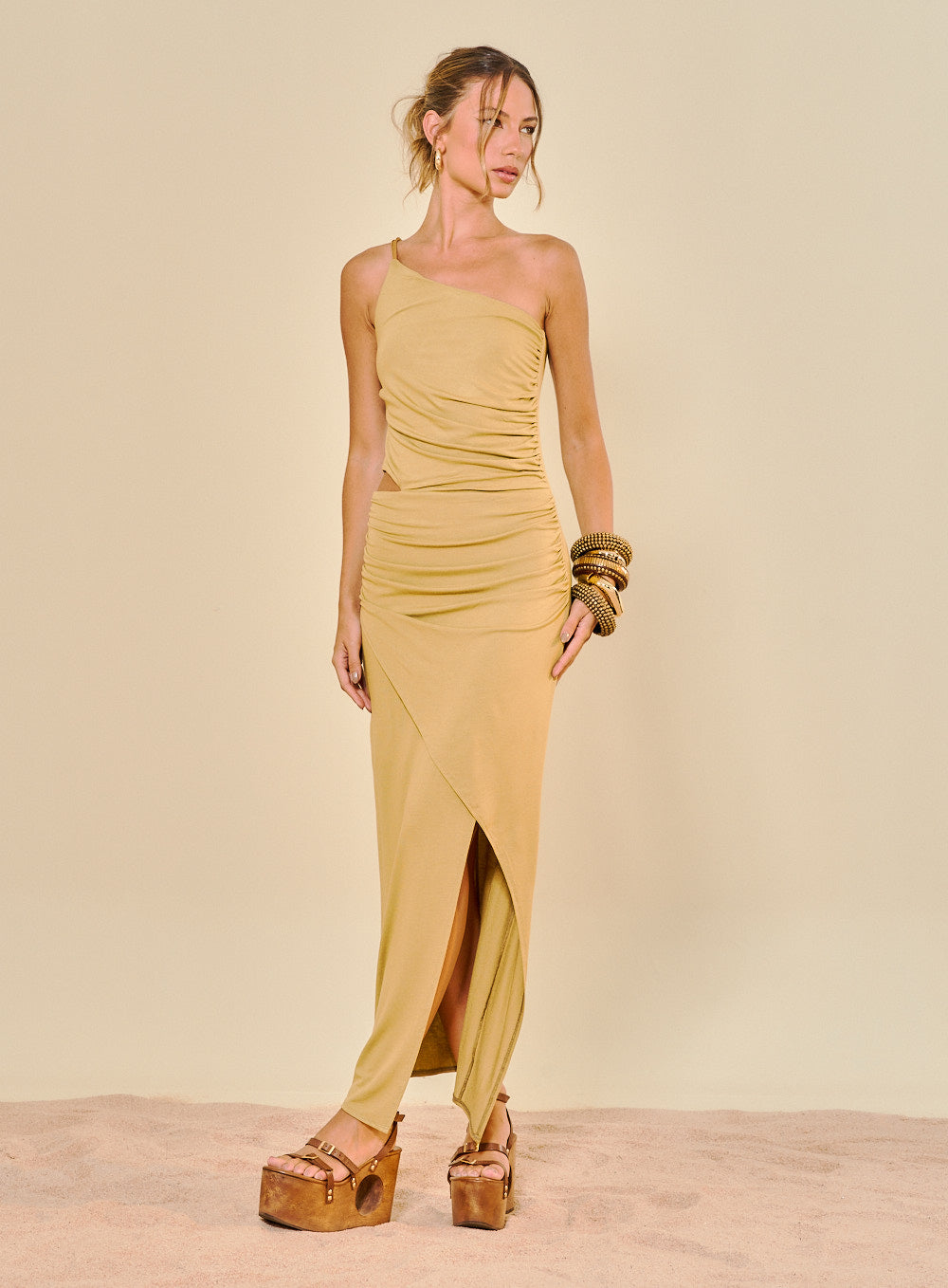 Vestido Verde Raffia