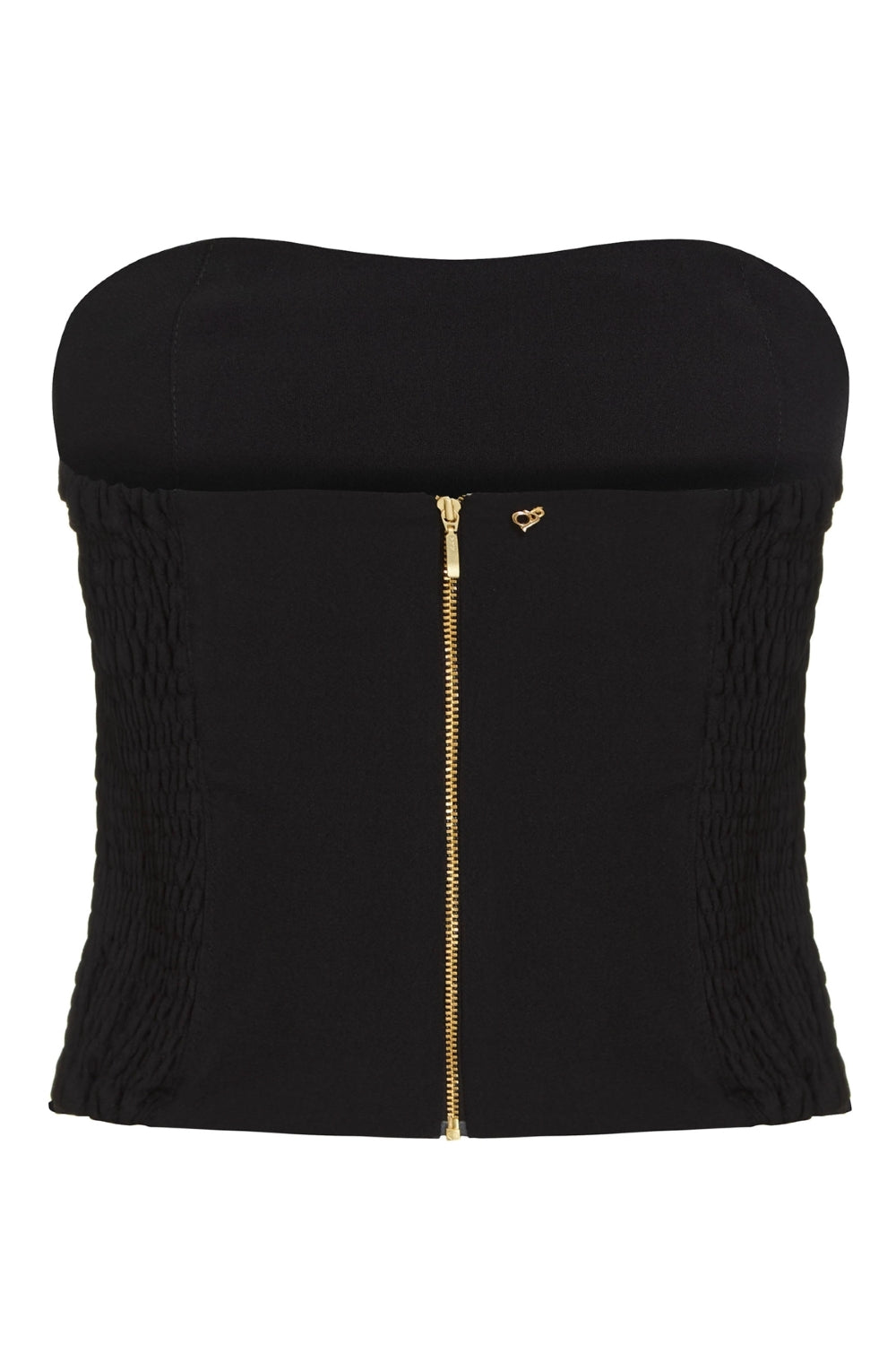 Top Modernismo Em Crepe Preto