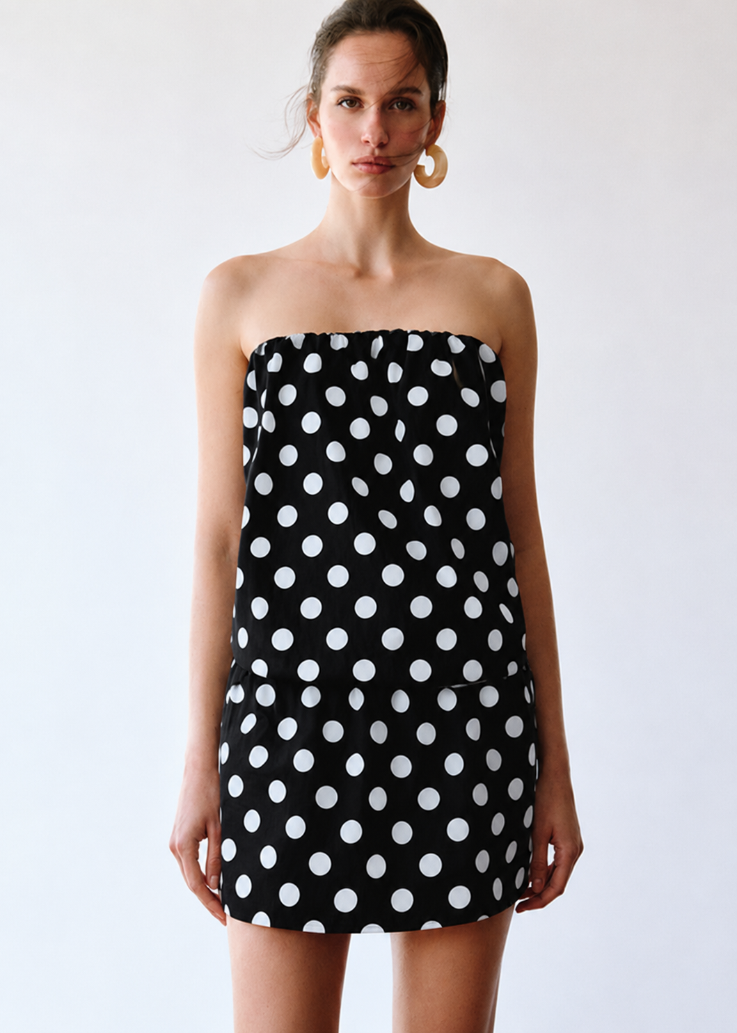 Vestido Amanda Poá Preto
