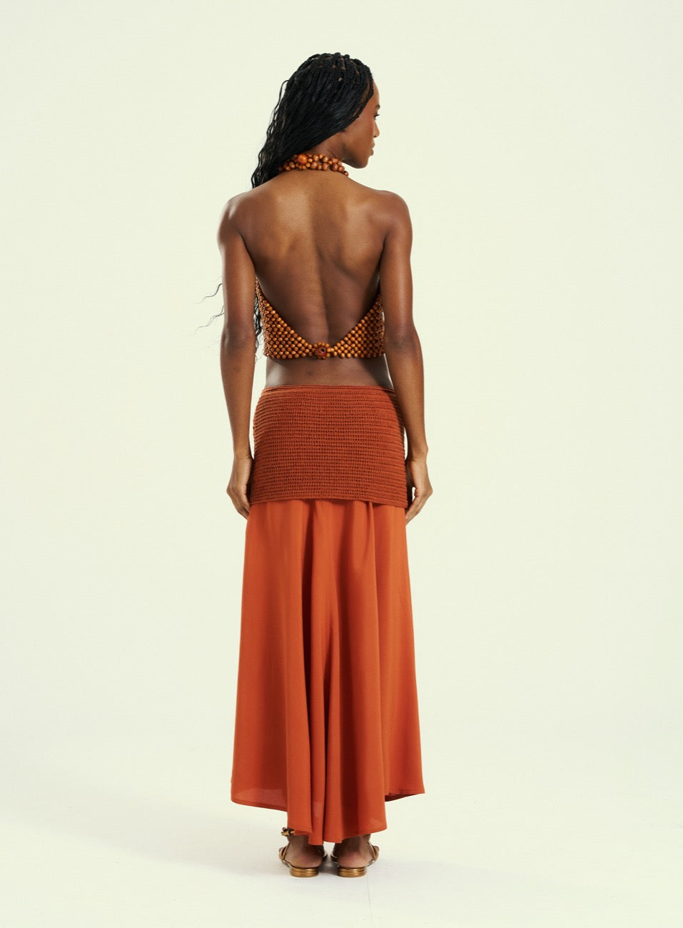 Saia Marrom Caramel