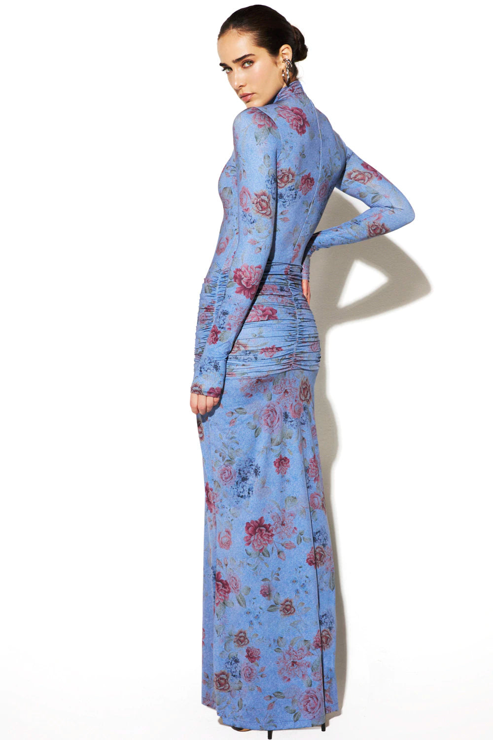Vestido Jersey Estampado Longo