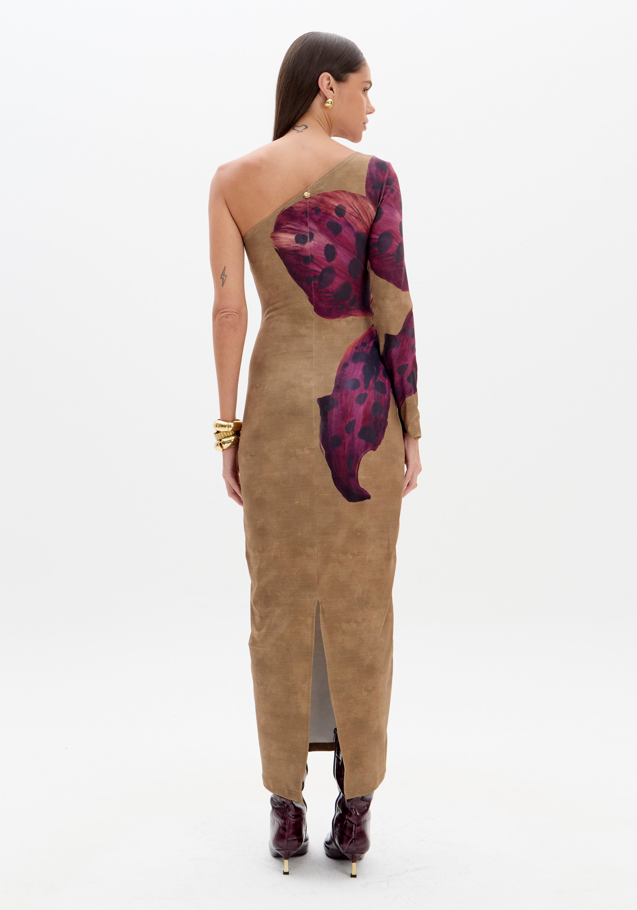 Vestido Super Midi Estampado