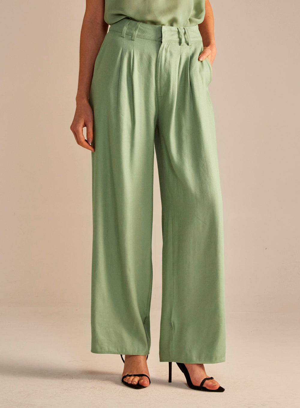 Calça Linho Verde Matcha