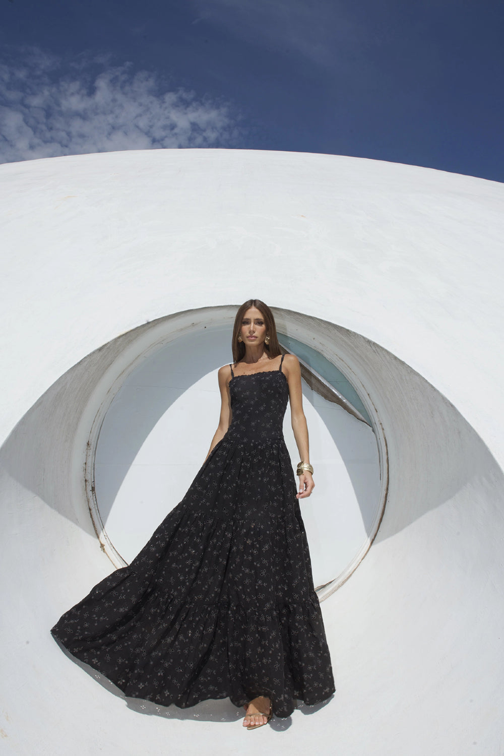 Vestido Modernismo Preto