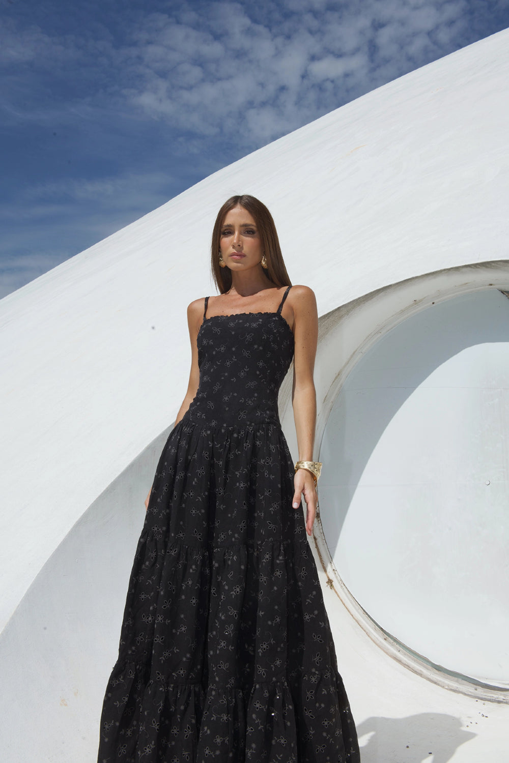 Vestido Modernismo Preto