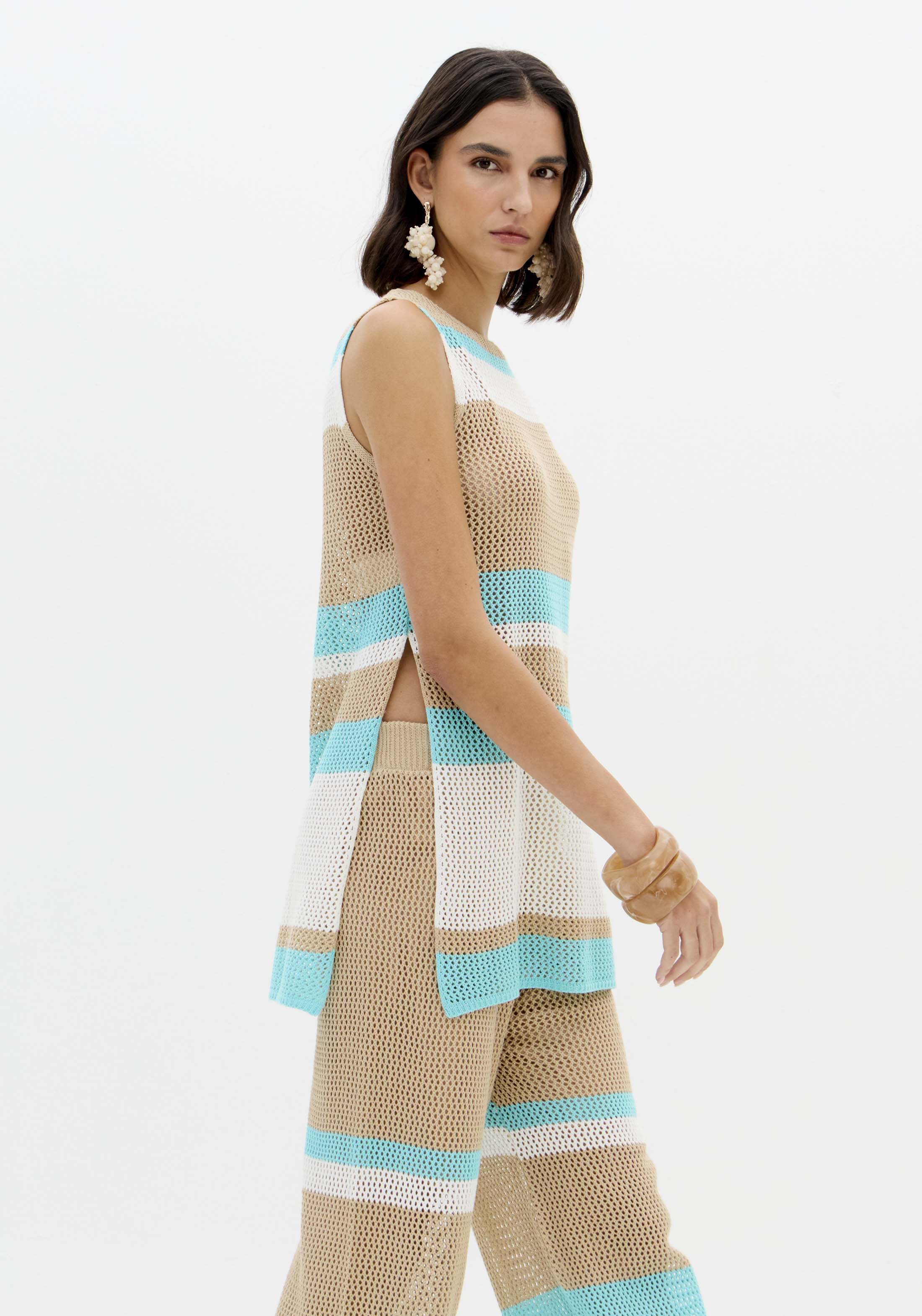 Blusa De Tricot Alongada