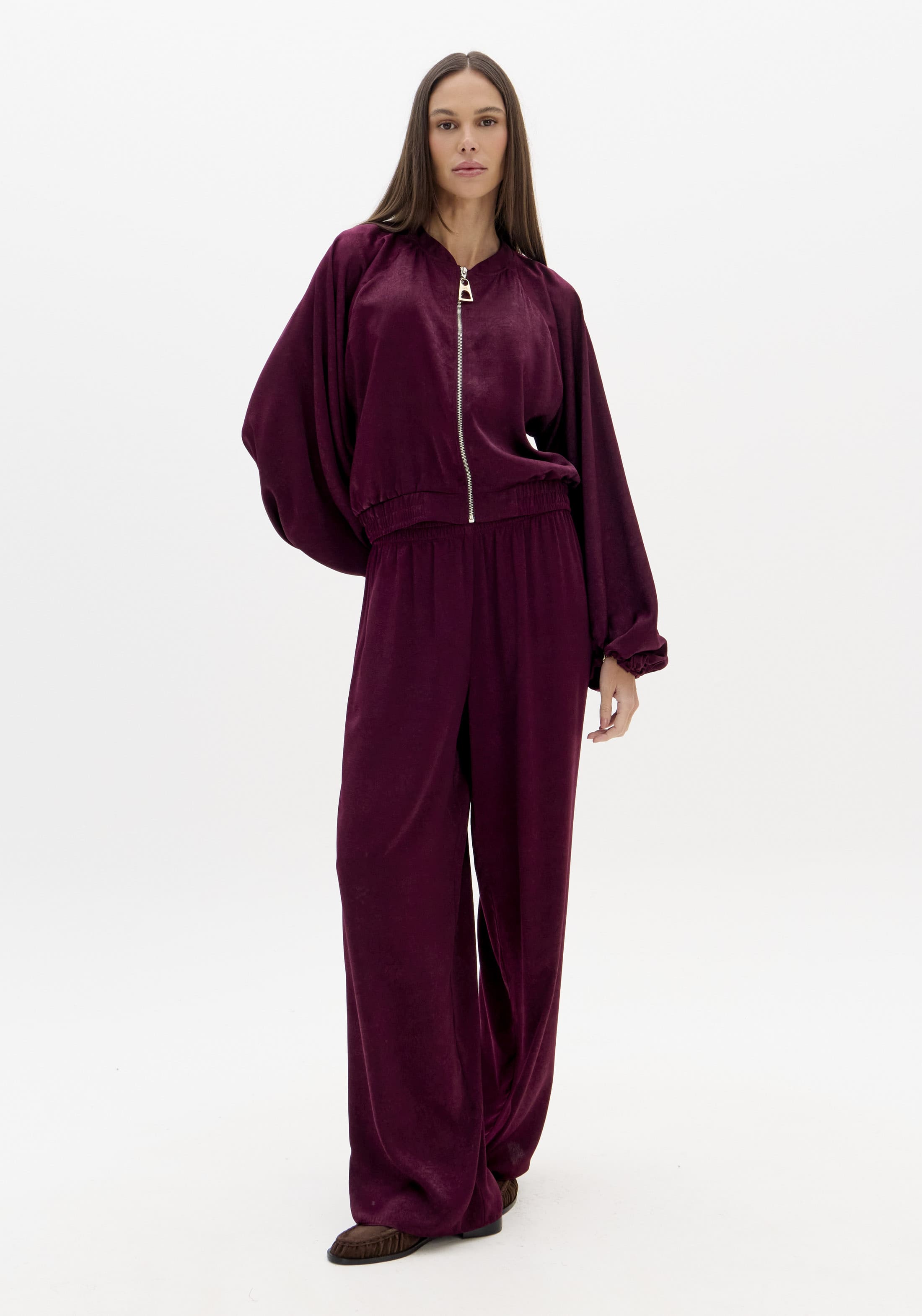 Calça Wide Leg Cintura Alta
