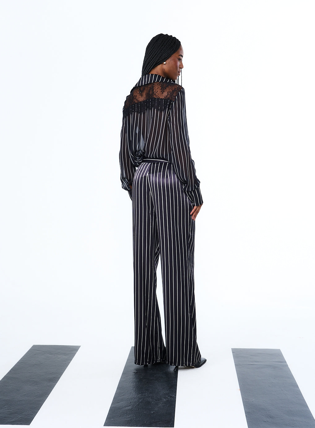 Calça Estampada Stripes Back