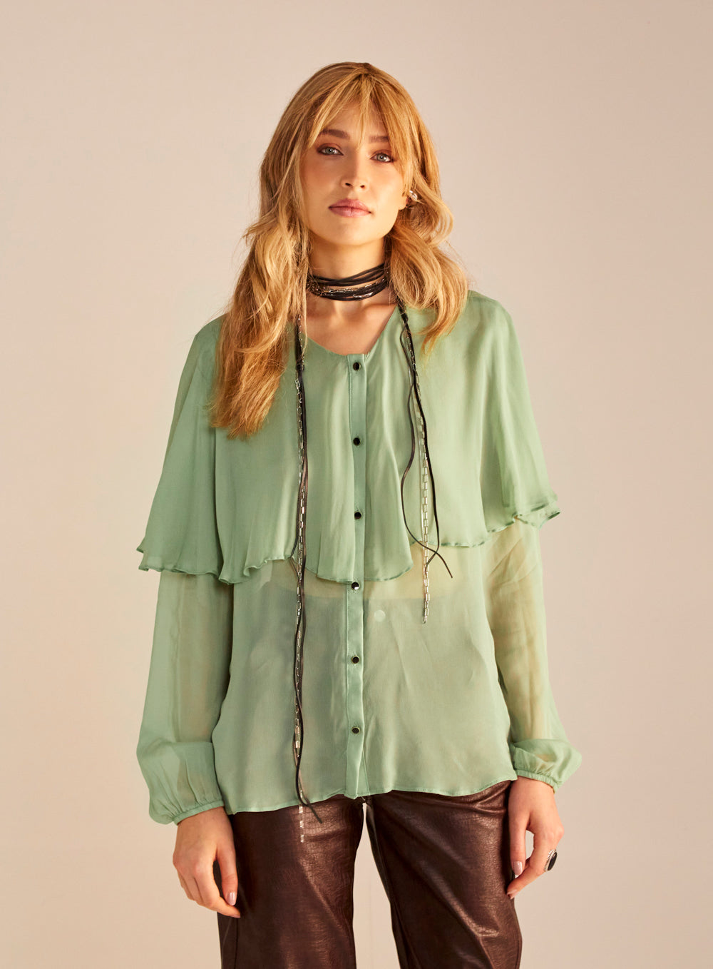 Camisa Verde Matcha