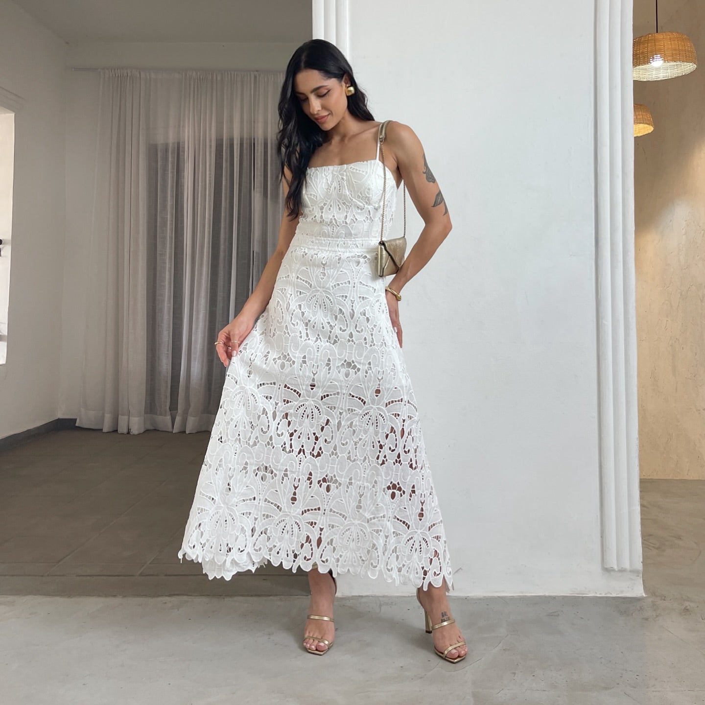 Vestido Renda Encanto - Branco