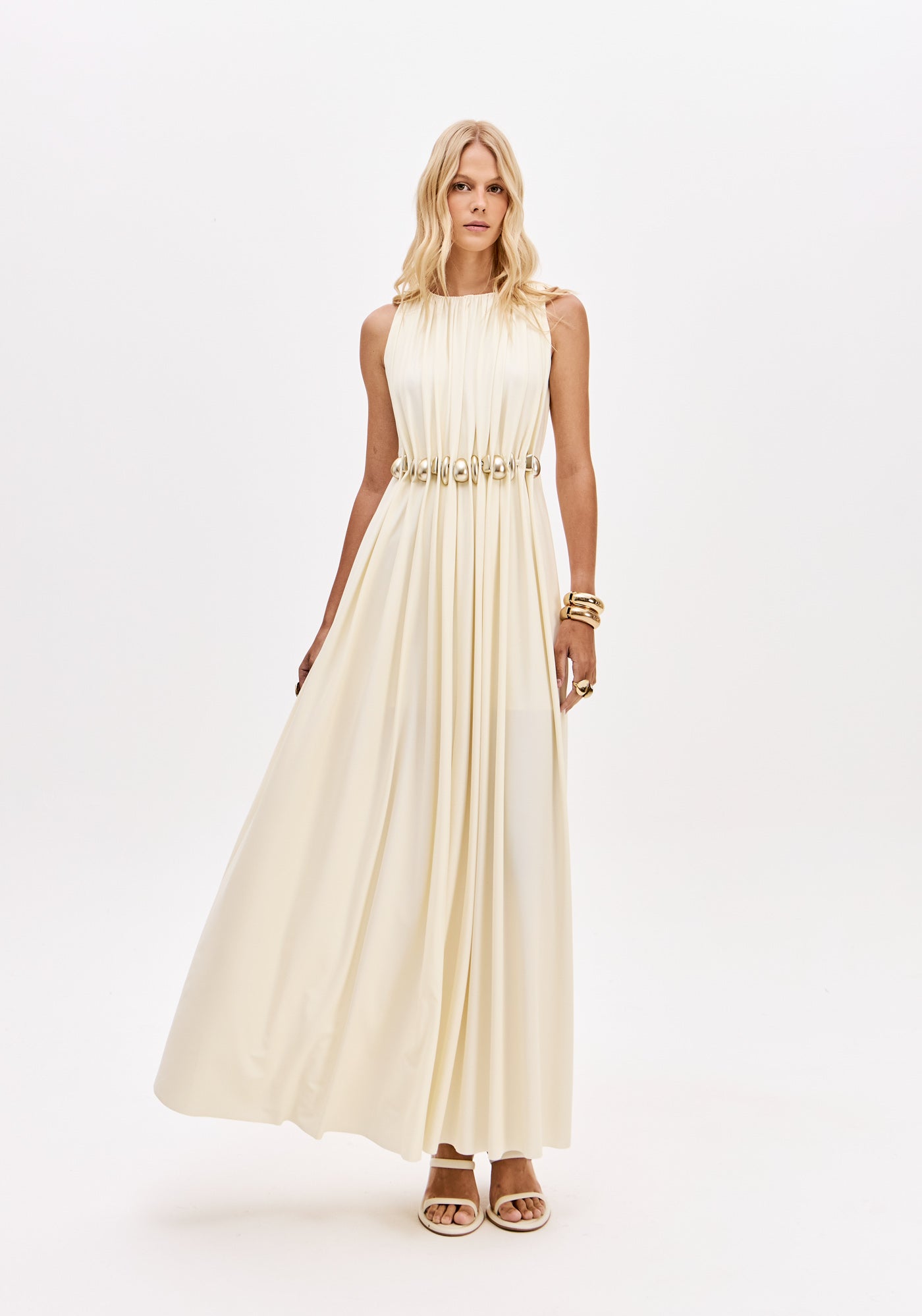 Vestido Super Midi Sem Manga OFF