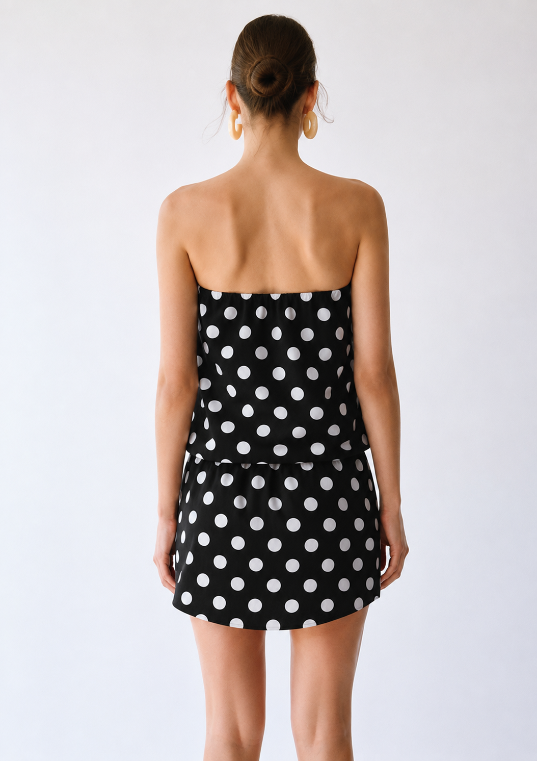 Vestido Amanda Poá Preto