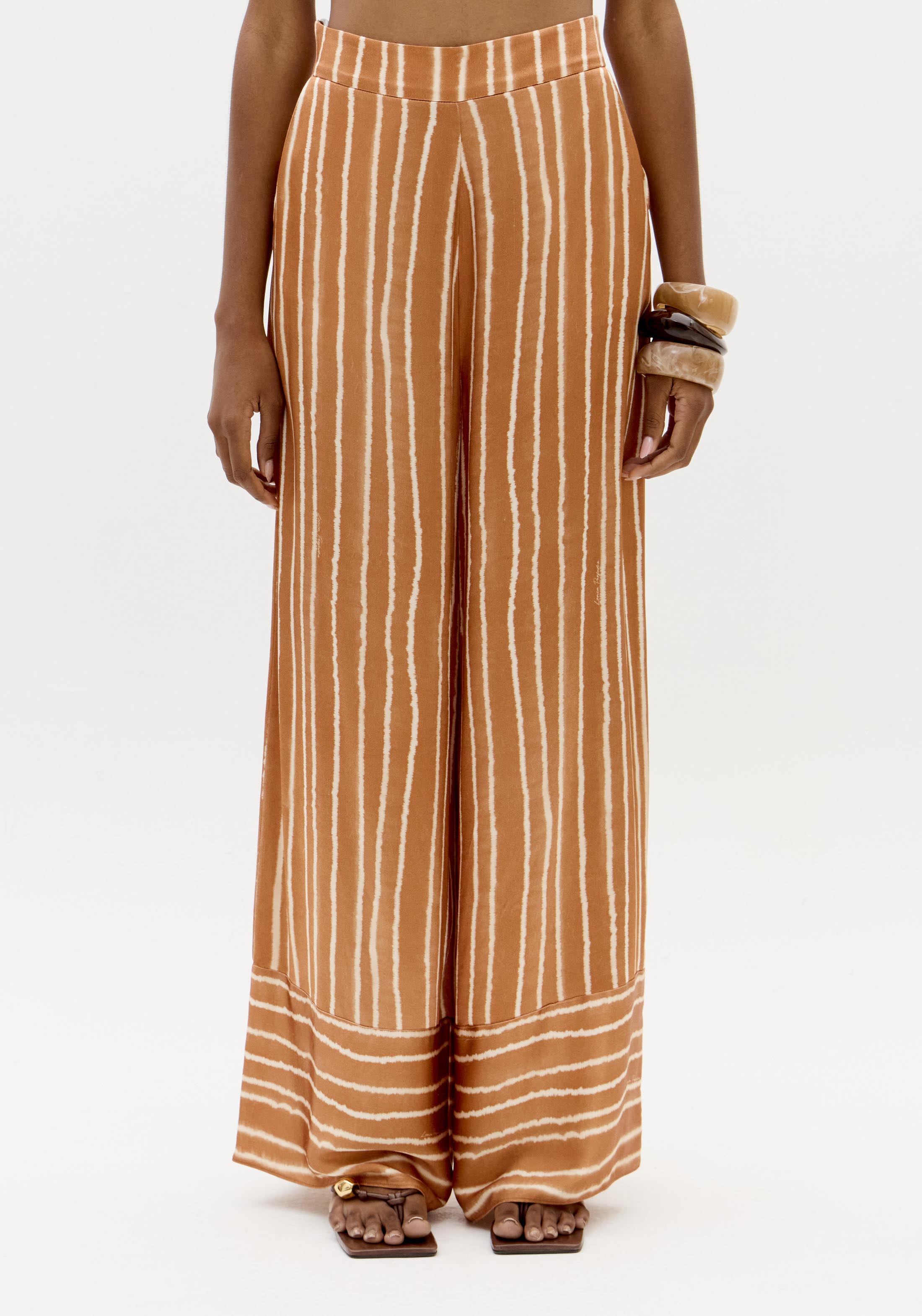 Calça Pantalona Estampada