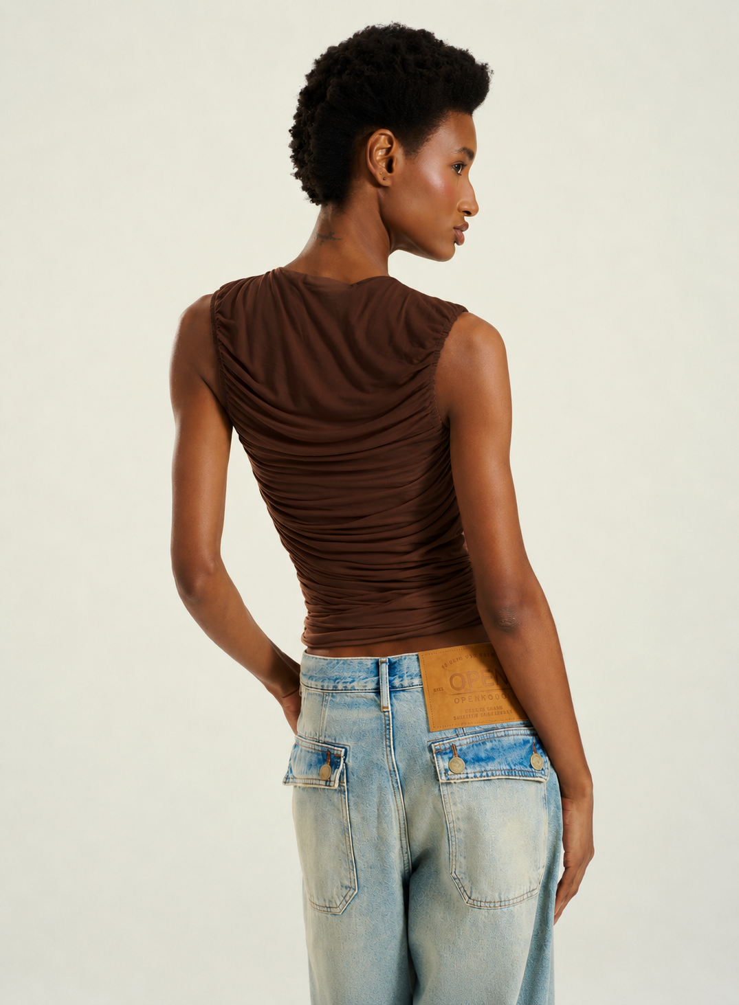 Blusa Marrom Cheastnu