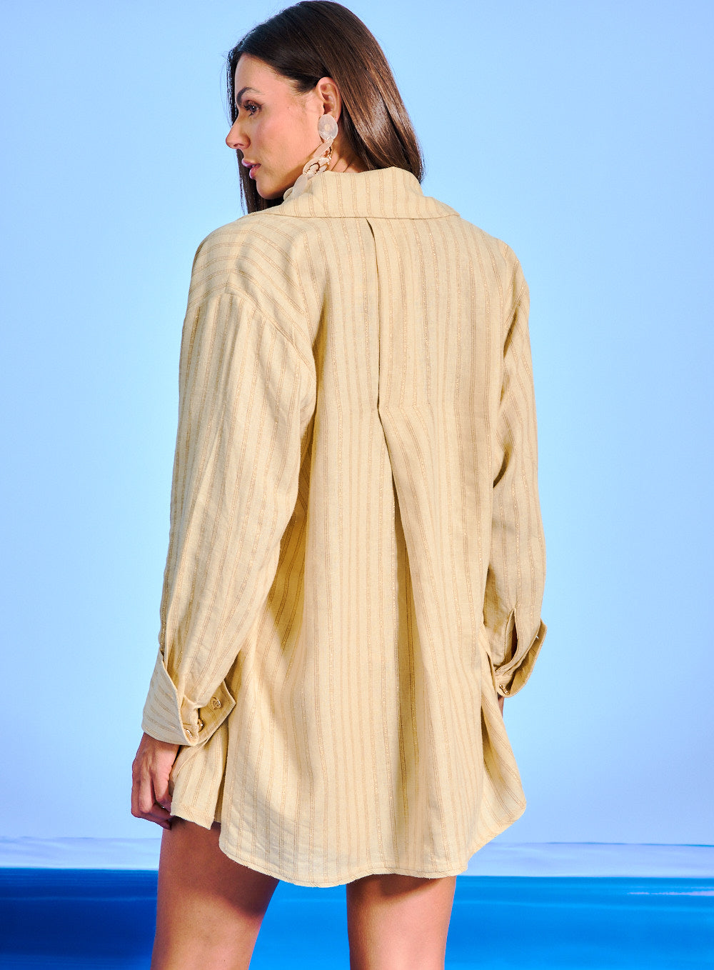 Camisa Linho Listrada