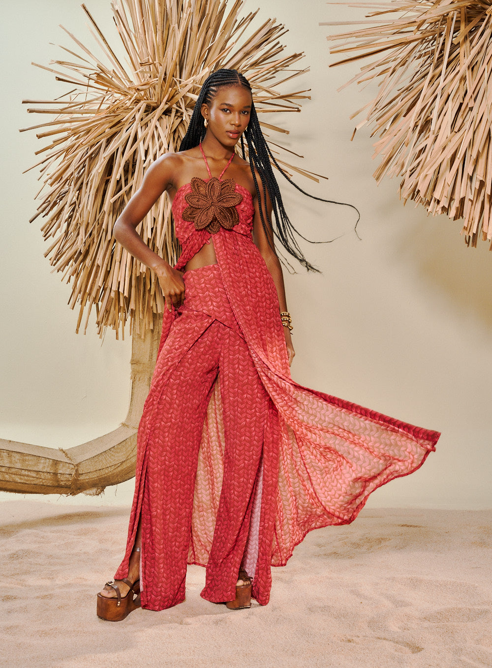 Calça Estampada Irisine Red