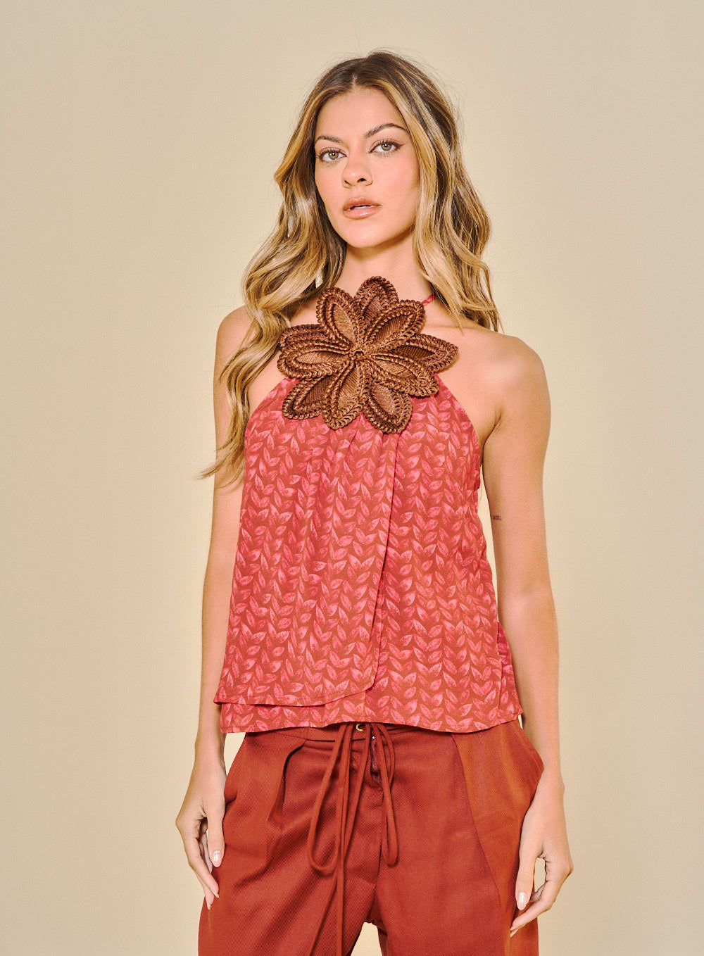 Blusa Estampada Irisine Red