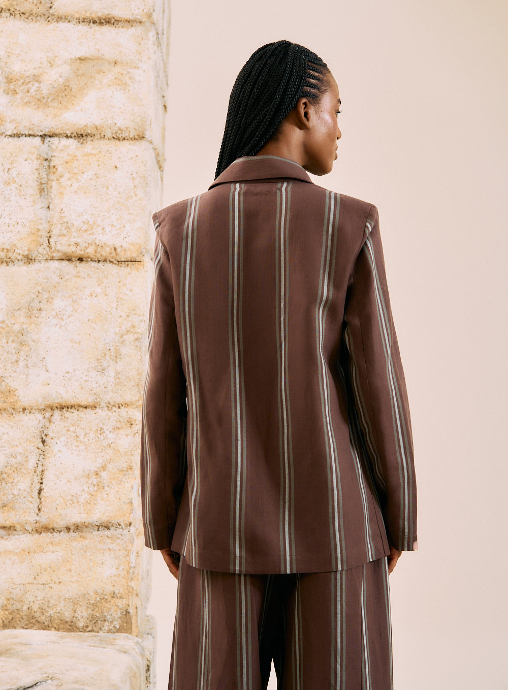 Blazer Linho Listrado