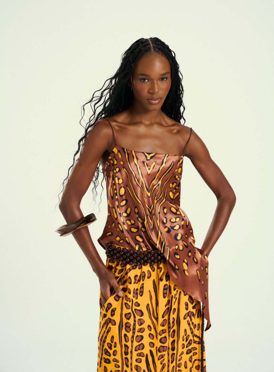 Blusa Estampada Golden Jungle