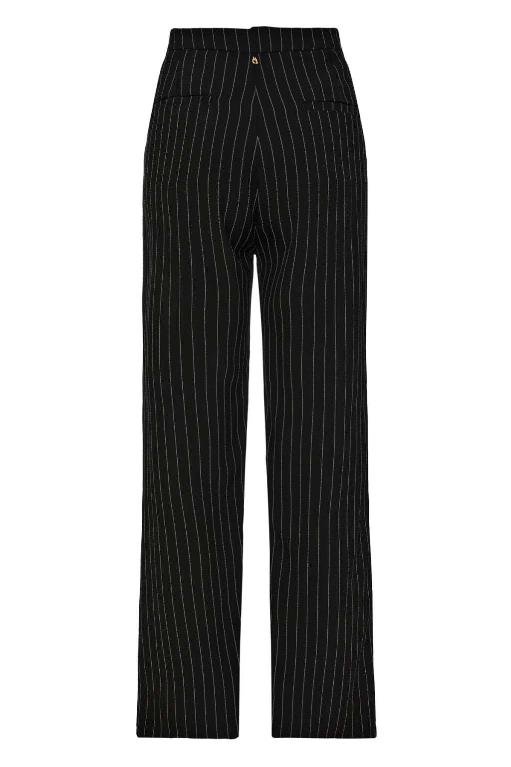 Calça Clarice Preta Risca de Giz