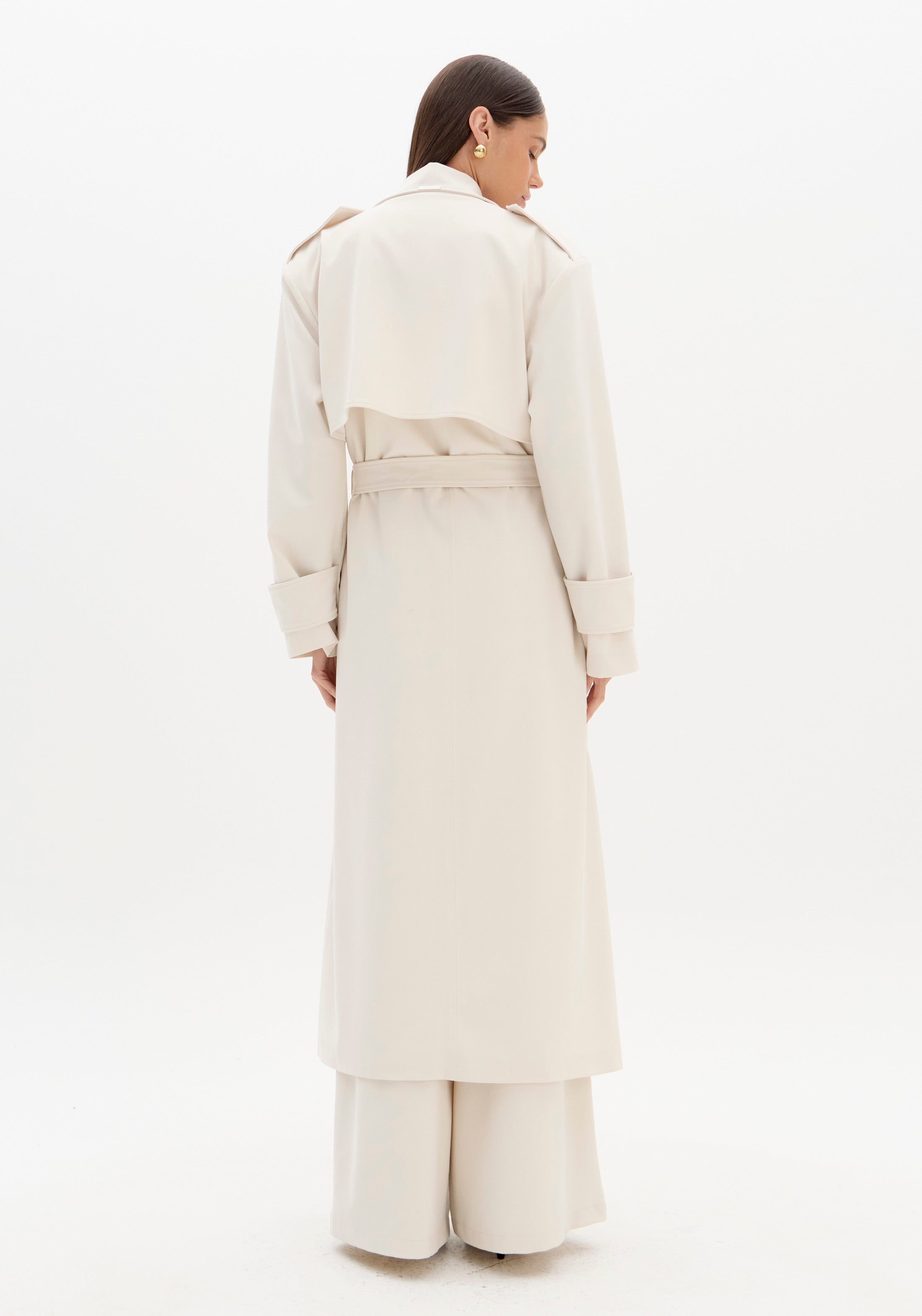 Sobretudo Trench Coat Alongado