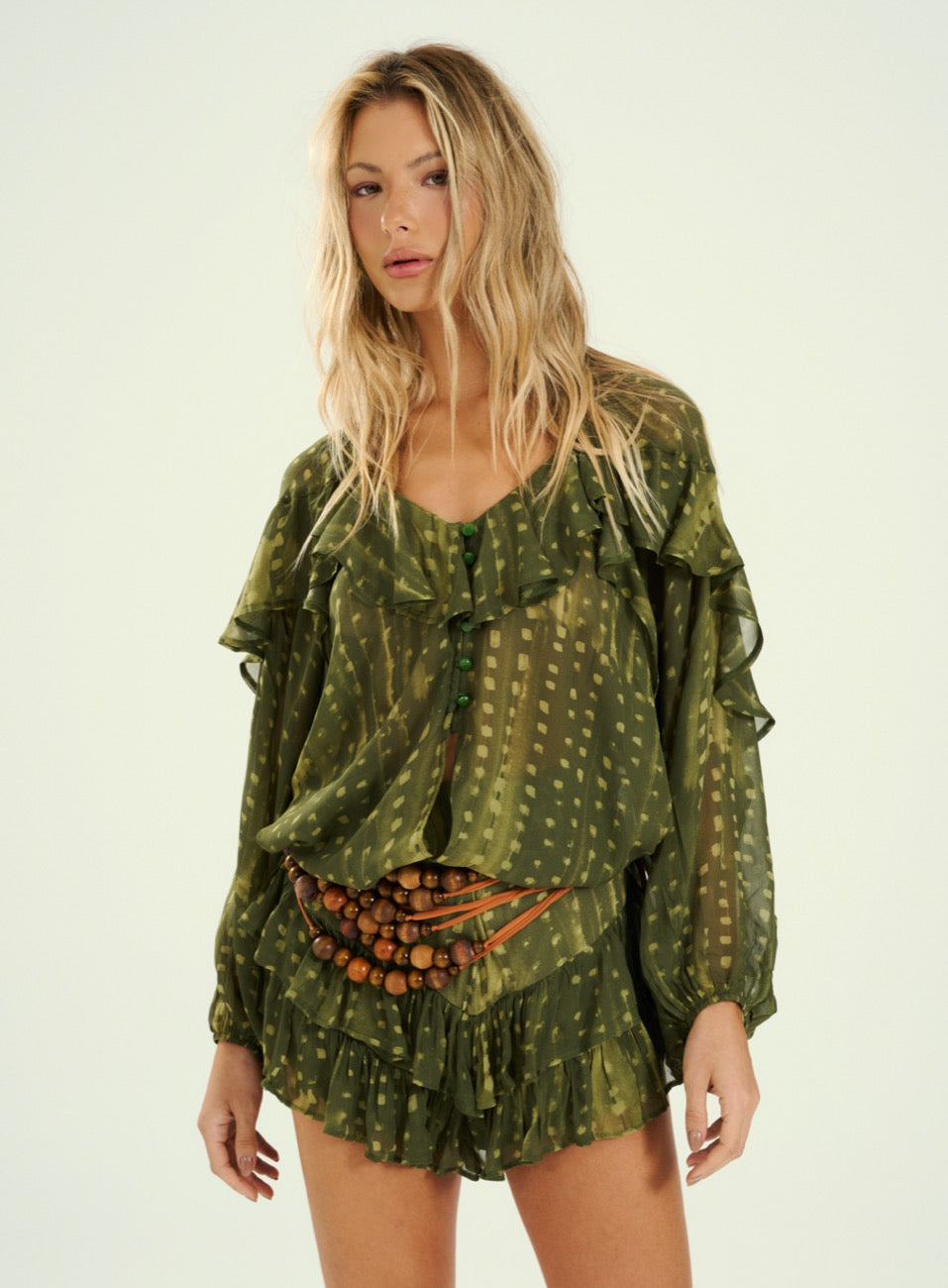 Short Estampado Amazonian Text.